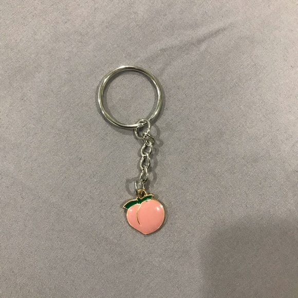 Accessories - HOMEMADE Peach Keychain